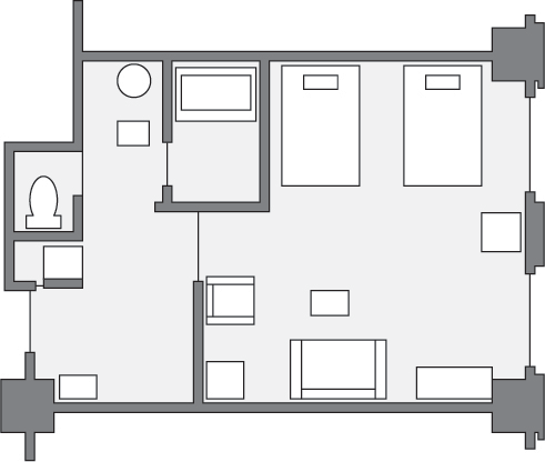 デラックスツイン［38.7㎡／1～3名］